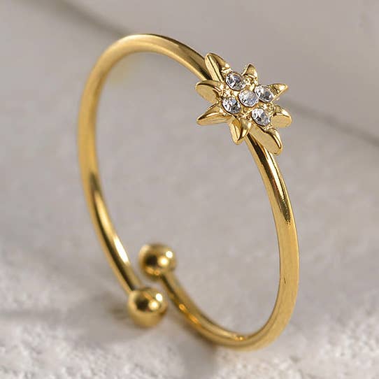 Anello Aperto Stile Semplice Elegante con Placcatura in Oro per la vendita all'ingrosso da parte di Gooddiy