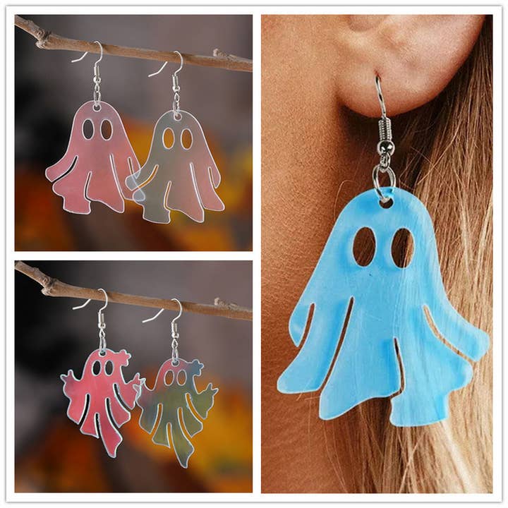 HALLOWEEN GHOST GOTHIC EARRINGS_CWAJE2423 for wholesale by ACCITY