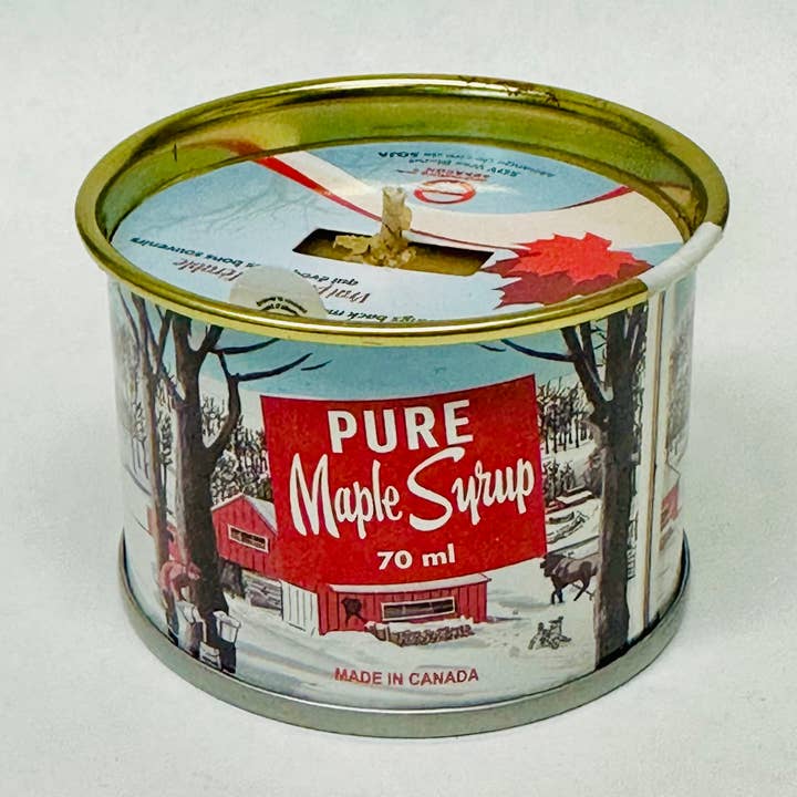 Seracon - Wholesale Travel Candles - Mini Maple Syrup Candle – 70 ml Iconic Tin Can (Cotton wick)