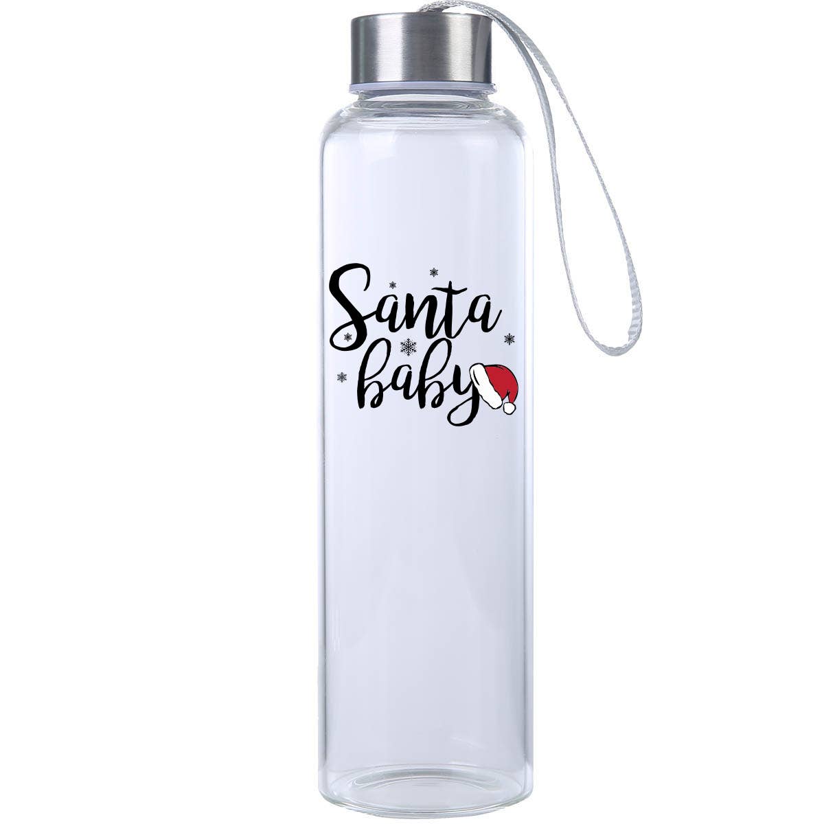 Made2Order - Wholesale Water Bottle - Christmas Holiday Glass Water Bottle5