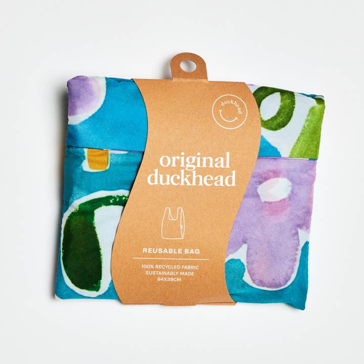 Original Duckhead USA - Vente Sacs de course/à provisions - Sac fourre-tout écologique réutilisable Lilas' Dream Floral3