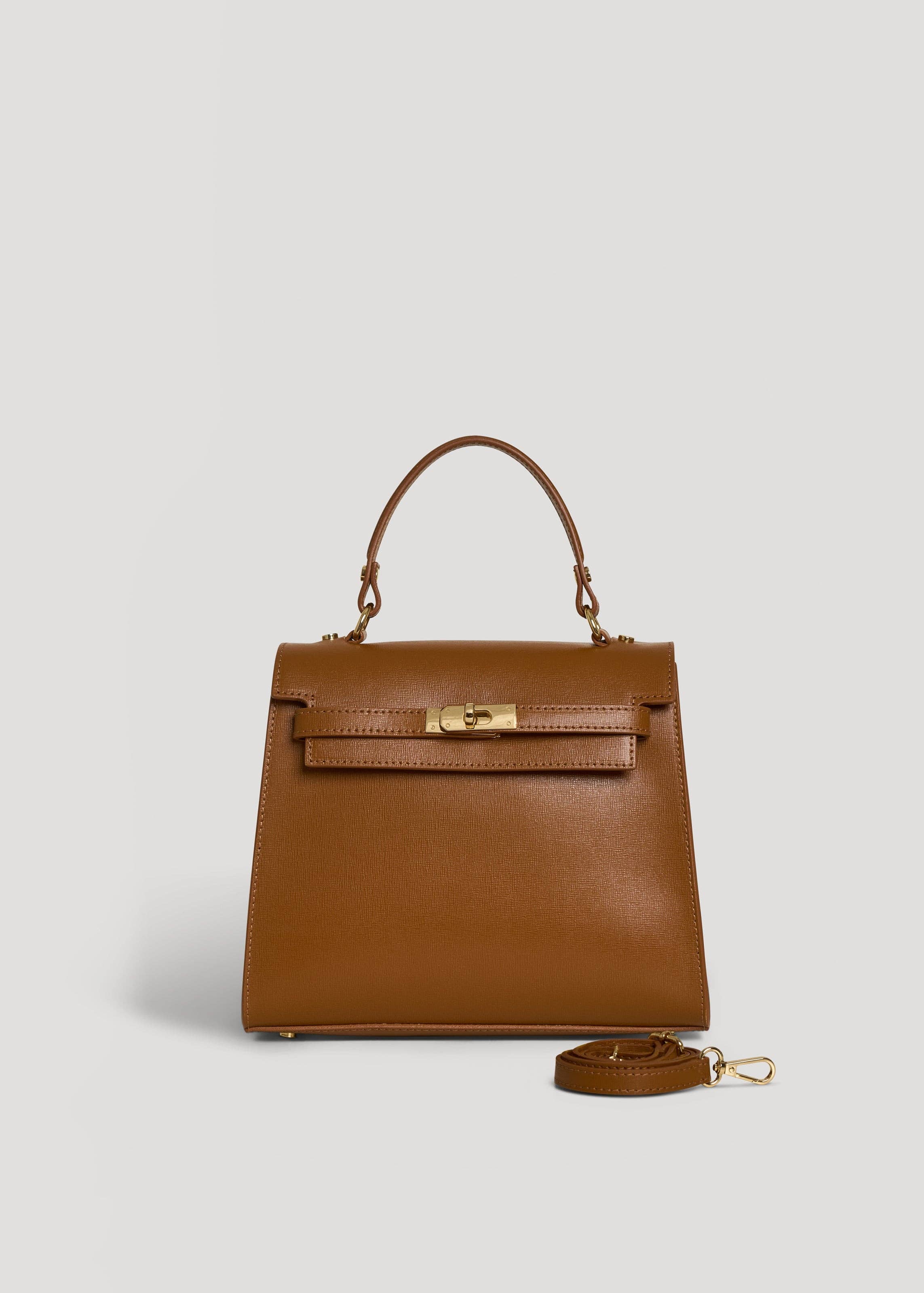 Prestige Milano - Wholesale Tote Bag - Women's - Zaira Bag in Tan Saffiano Leather4