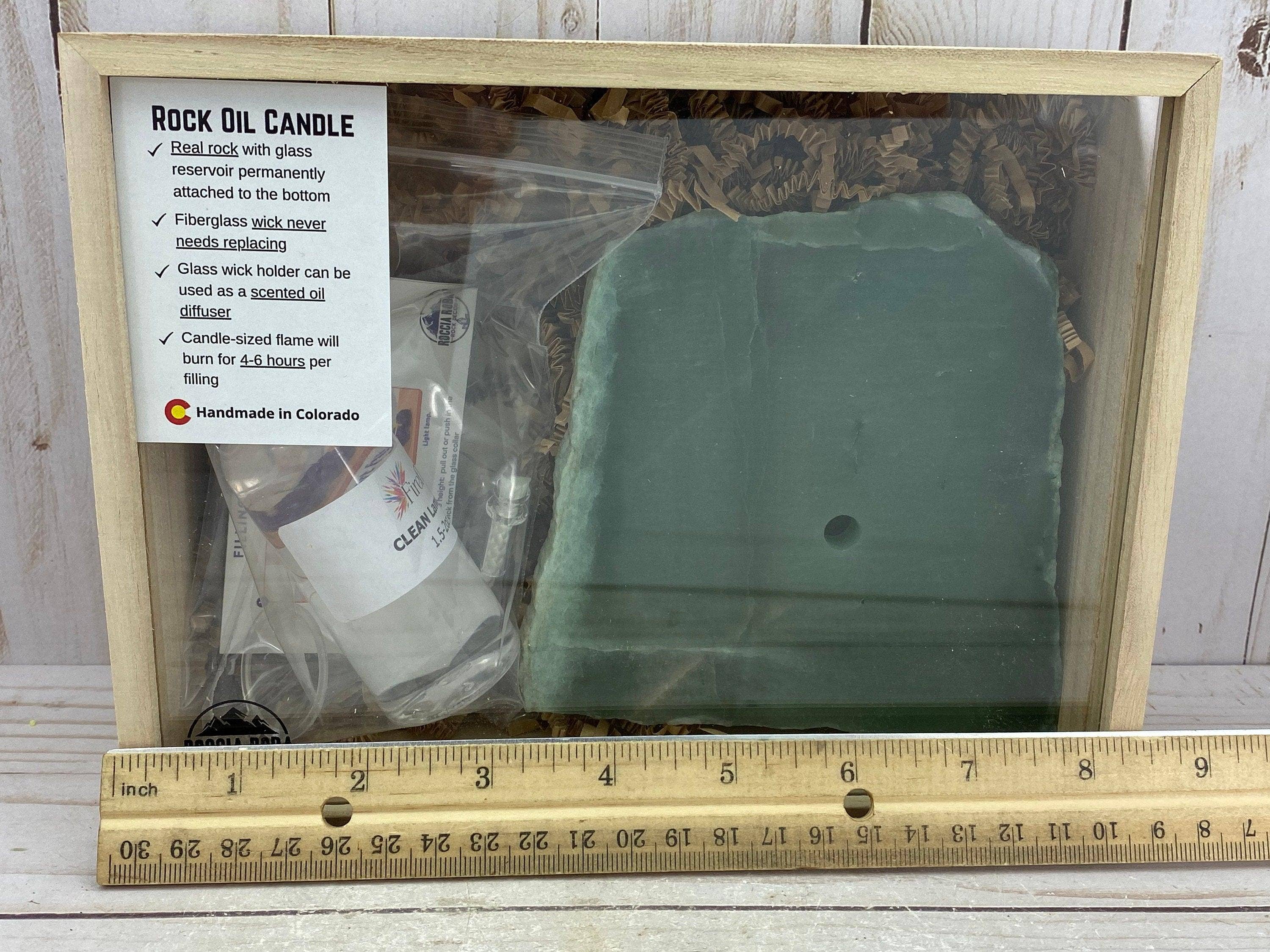 Roccia Roba - Wholesale Novelty Candle - ROCK CANDLE KIT - green quartz8