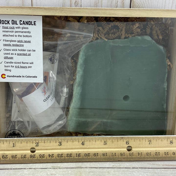 Roccia Roba - Wholesale Novelty Candle - ROCK CANDLE KIT - green quartz8