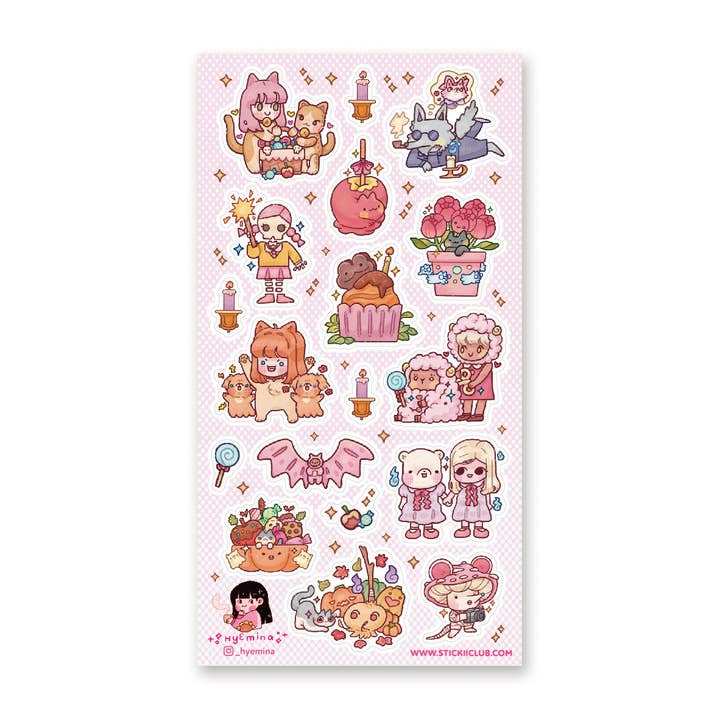 Cutie Halloween Bash Sticker Sheet for wholesale by STICKII