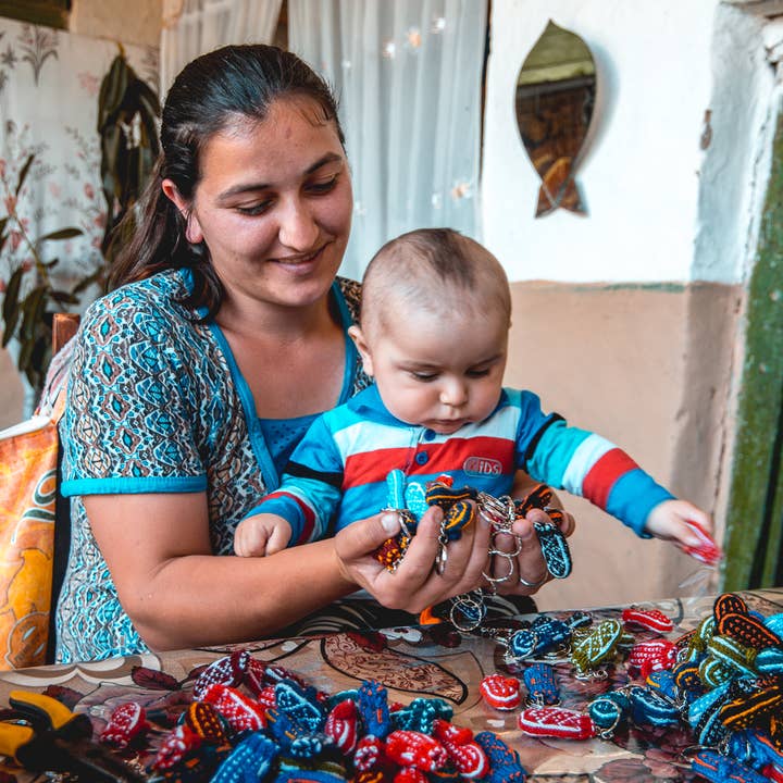 Azerbaijani Socks - Wholesale Ornament Set - Mitten Ornaments : Set of 61