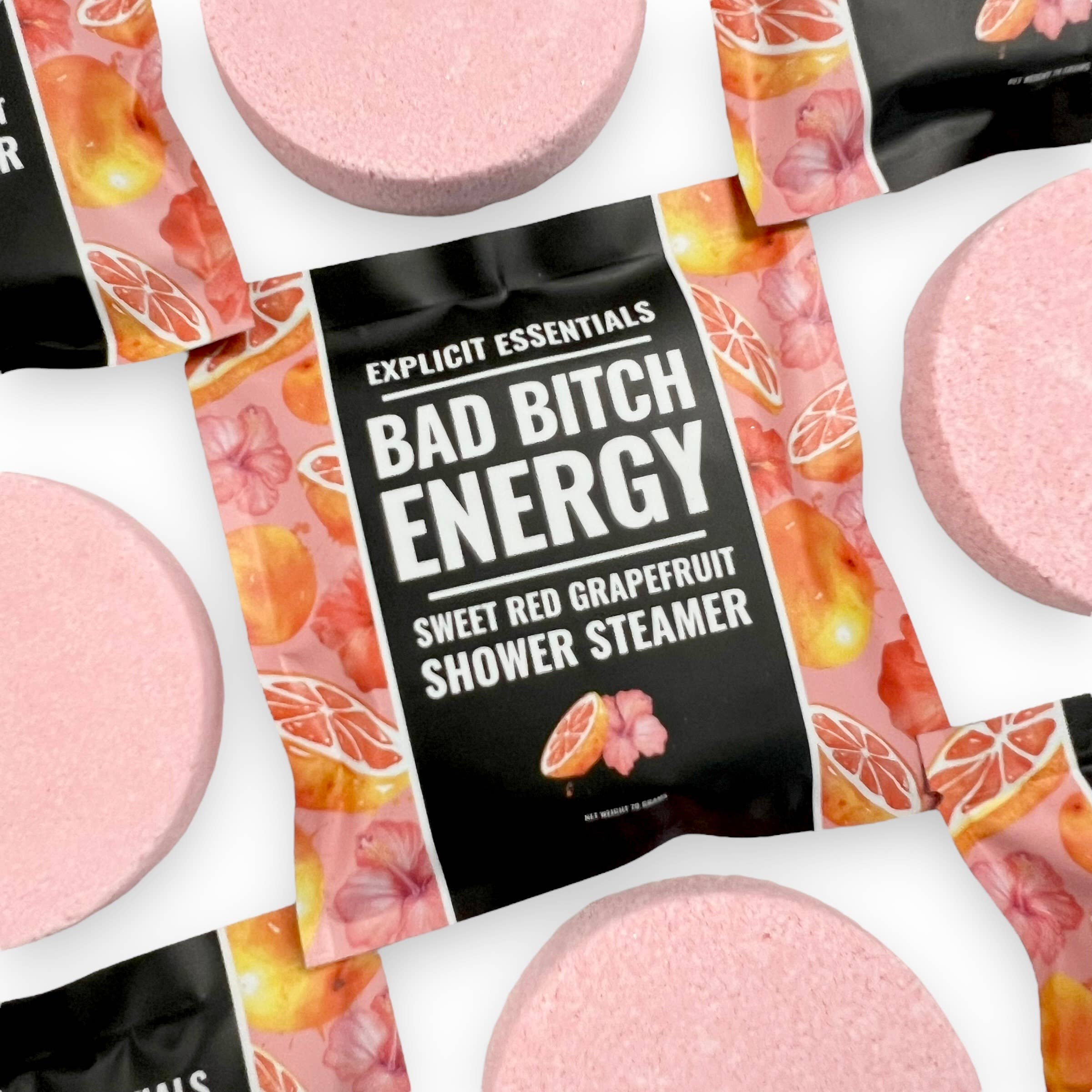 Explicit Essentials - Wholesale Shower Steamer/Bomb - Bad Bitch Energy Shower Puck9