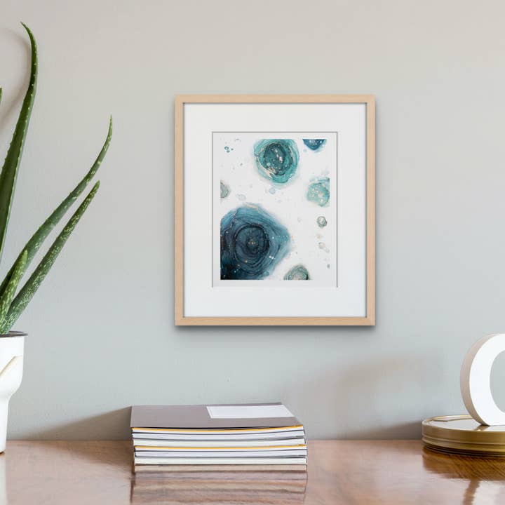Abstract Alcohol Ink Art "Tide Pools" Giclee Print for wholesale by Sarah Robison Art