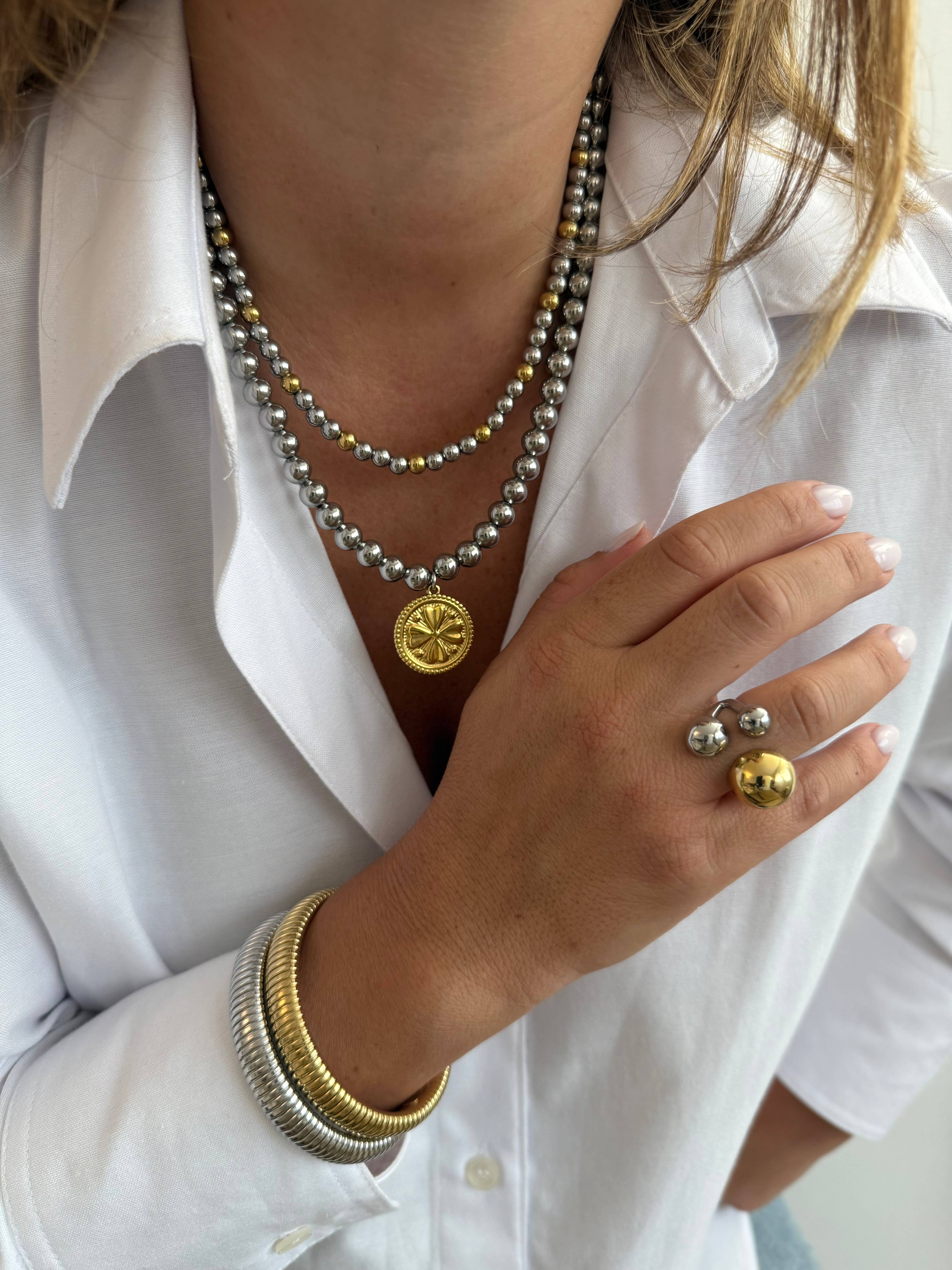 A.B. Paris - Wholesale Pendant/Charm Necklace - Happiness Necklace / clover2