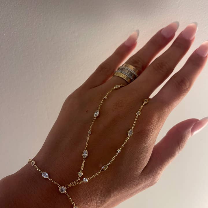 Shop Alexandra Madison - Wholesale Link & Chain Bracelet - The Madison Hand Chain0