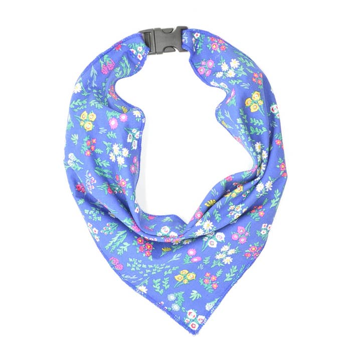 Navy Floral Scarf for wholesale by Dog Collar World