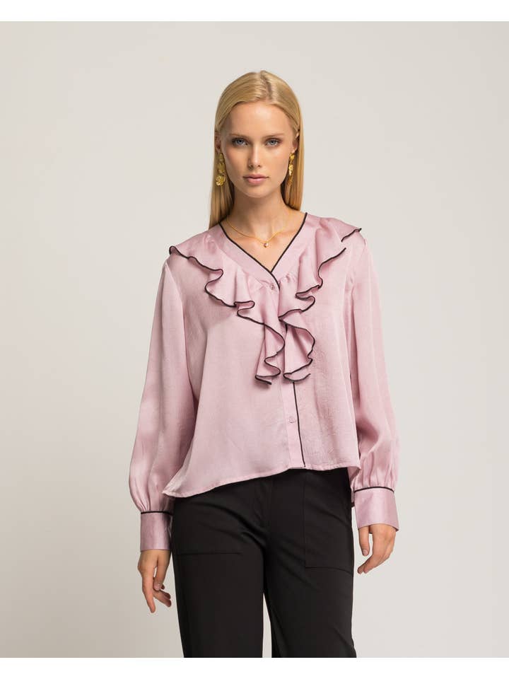 NIZA - Wholesale Blouse - Women's - Ruffled blouse Tarifa2