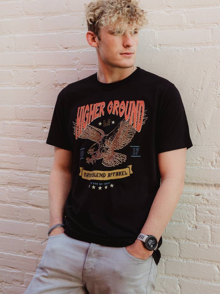 Higher Ground Crew pour la vente par Bayou Blend Apparel