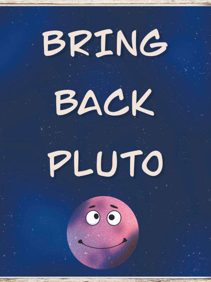 Bring Back Pluto Art Print for wholesale by Julia Frost Art