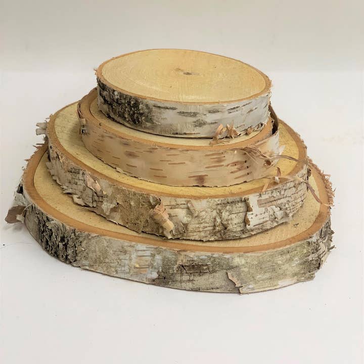 Winter Woods - Wholesale Decorative Tabletop Object - 7" Birch Disk