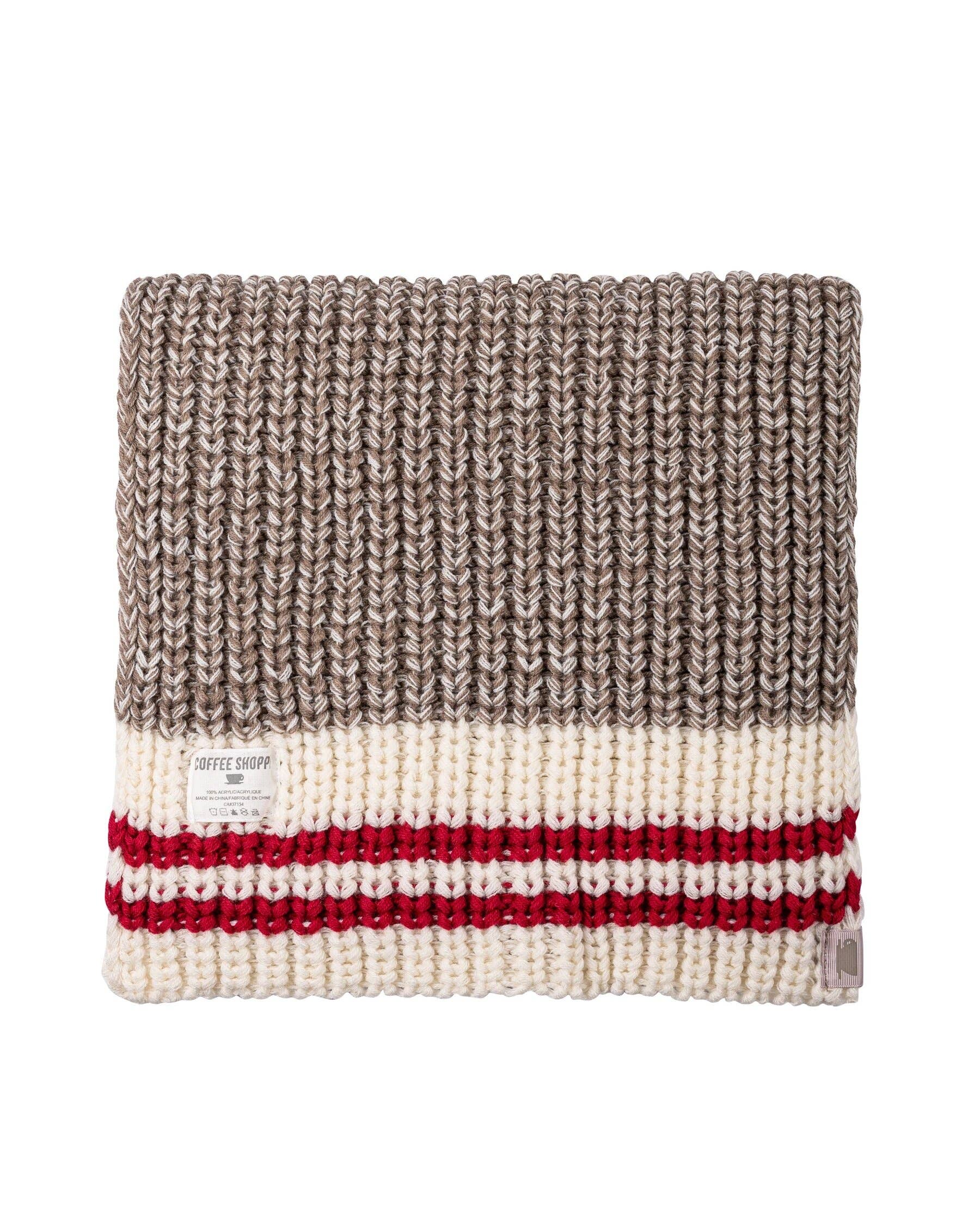 LATTELOVE - Wholesale Scarf - Women's - Canadiana Scarf by Coffee Shoppe - DK Smoked Pearl Color3