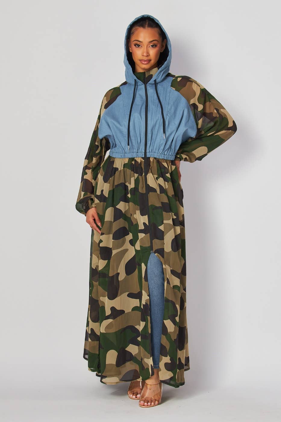 DENIM MULTI DRESS for wholesale on Faire1