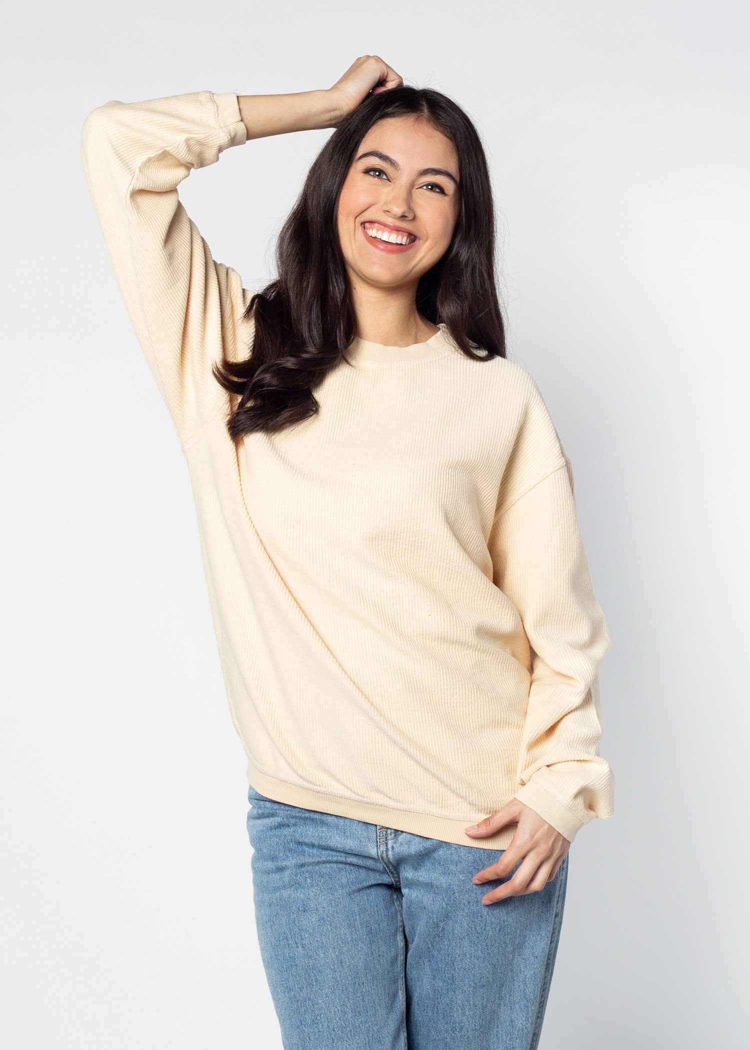 chicka-d - Wholesale Sweatshirt - Women's - The Original Corded Crew, all colors17