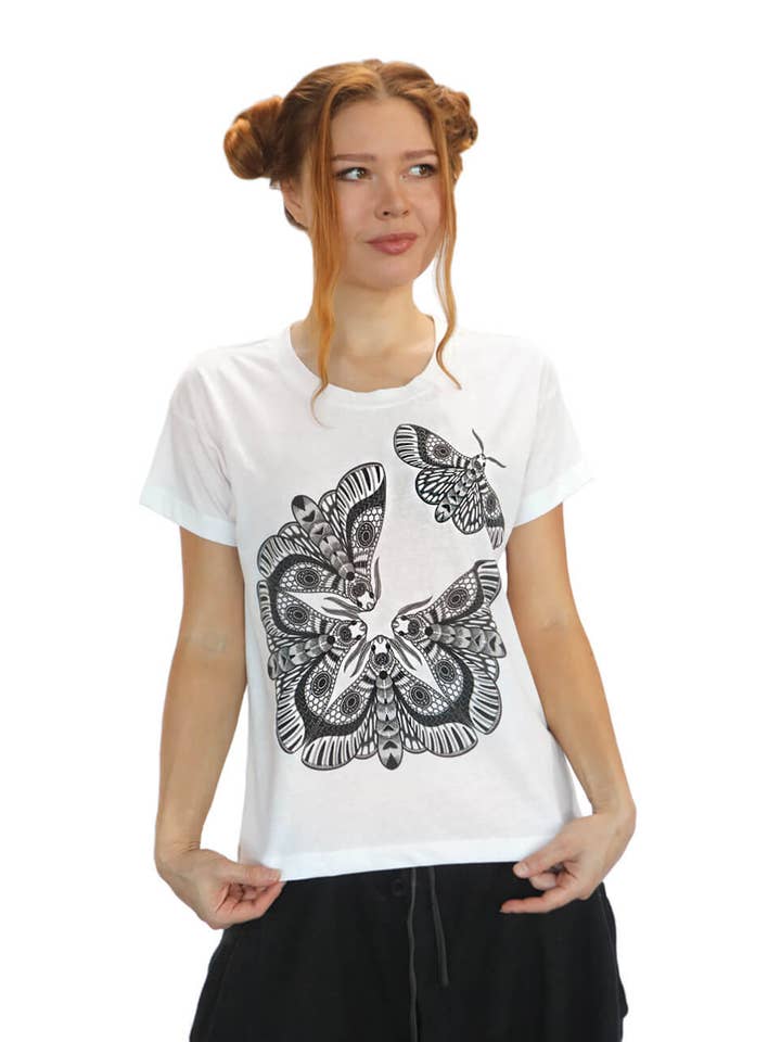 Shovava - Wholesale Screen printed t-shirt – Women′s - Women's Tee Moth2