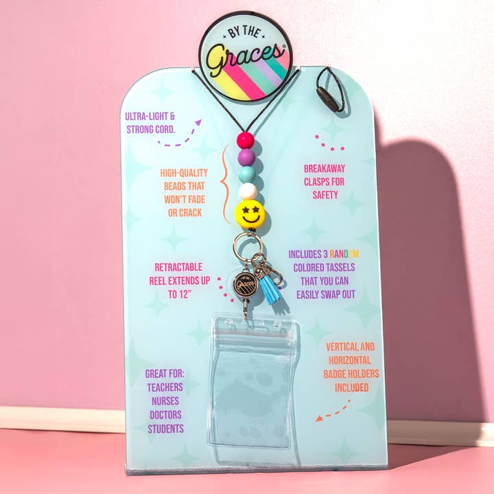 Retractable Beaded Lanyard Display (FREE w/ Opening Order!) for wholesale by By the Graces