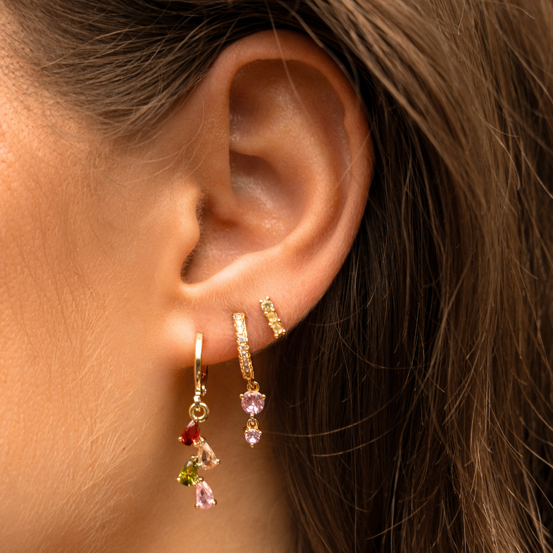 Rosies - Vente Boucles d'oreilles pendantes - Boucles d'oreilles marthe rose1