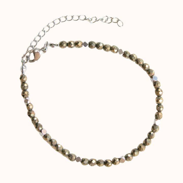 Pyritarmbånd Sølv for engroshandel hos Blue Buddha Jewelry