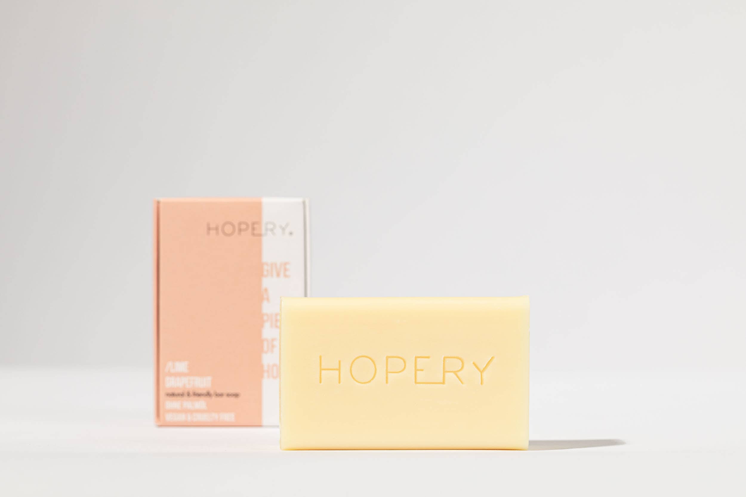 Hopery - Venta al por mayor Pastilla de jabón - Jabón en barra de lima y pomelo para manos y cuerpo - 140 g1