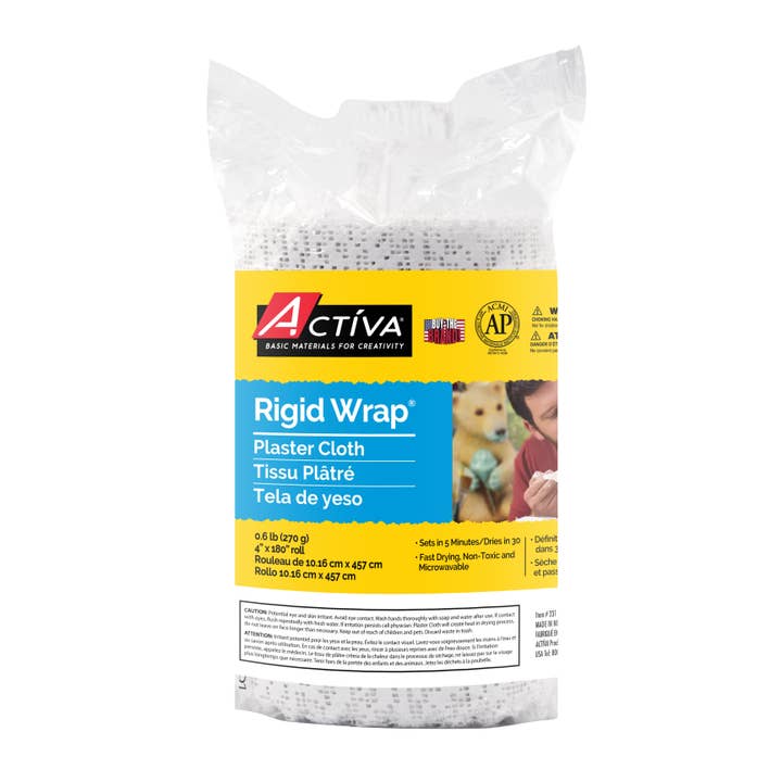 Rigid Wrap Plaster Cloth, 4" x 180" in Bag only for wholesale by ACTÍVA Products, Inc.