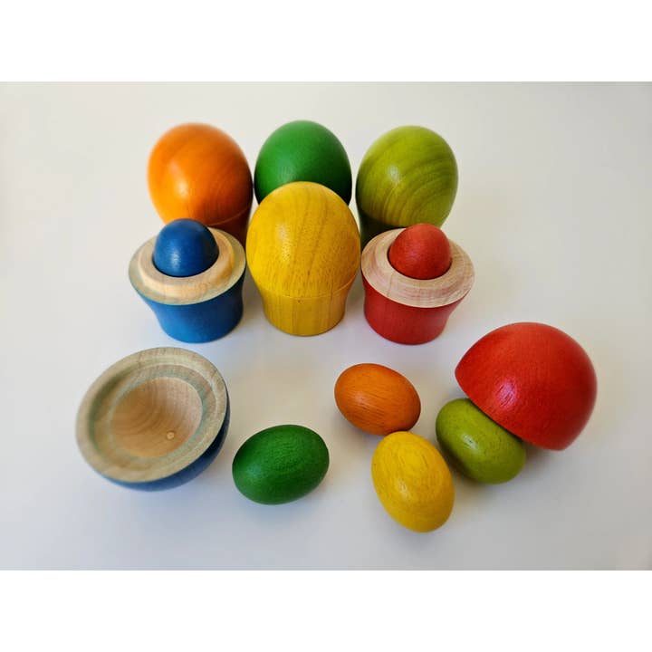 QToysUSA - Wholesale Wood toy – Child - Sorting egg cups3