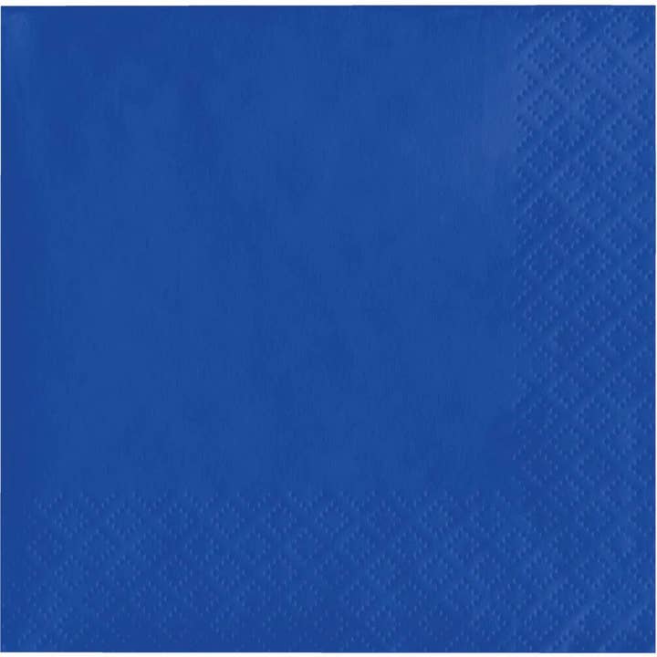 Cobalt Blue Value Friendly Luncheon Napkins, 20/Pkg for wholesale by Bulk Party Decor