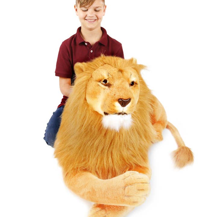 VIAHART Toy Co. - Vente Peluche – enfant et bébé - Lasodo Le Lion | Peluche en peluche de 39 pouces
