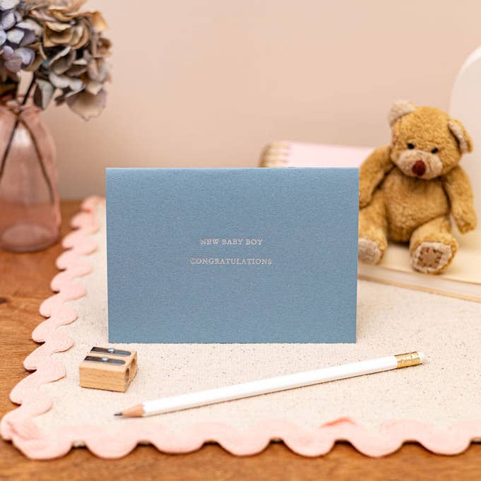 Letterpress - New Baby Boy Congratulations
for wholesale by Sjstationery