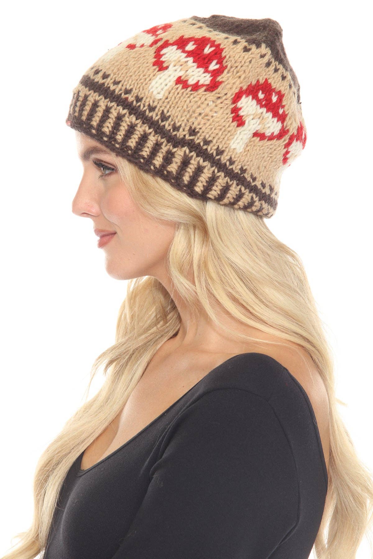 Lakhays Collection Inc. – Gorro - Unissexo por atacado – Gorro Silvestre Cogumelo Slouchy3