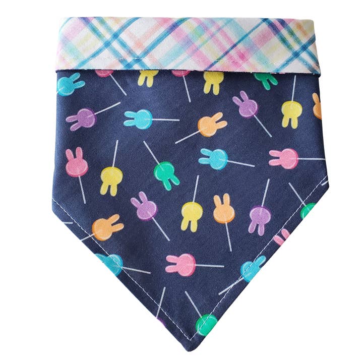 Bunny Pops - Reversible Dog Collar Bandana for wholesale by Charlie & the Hound