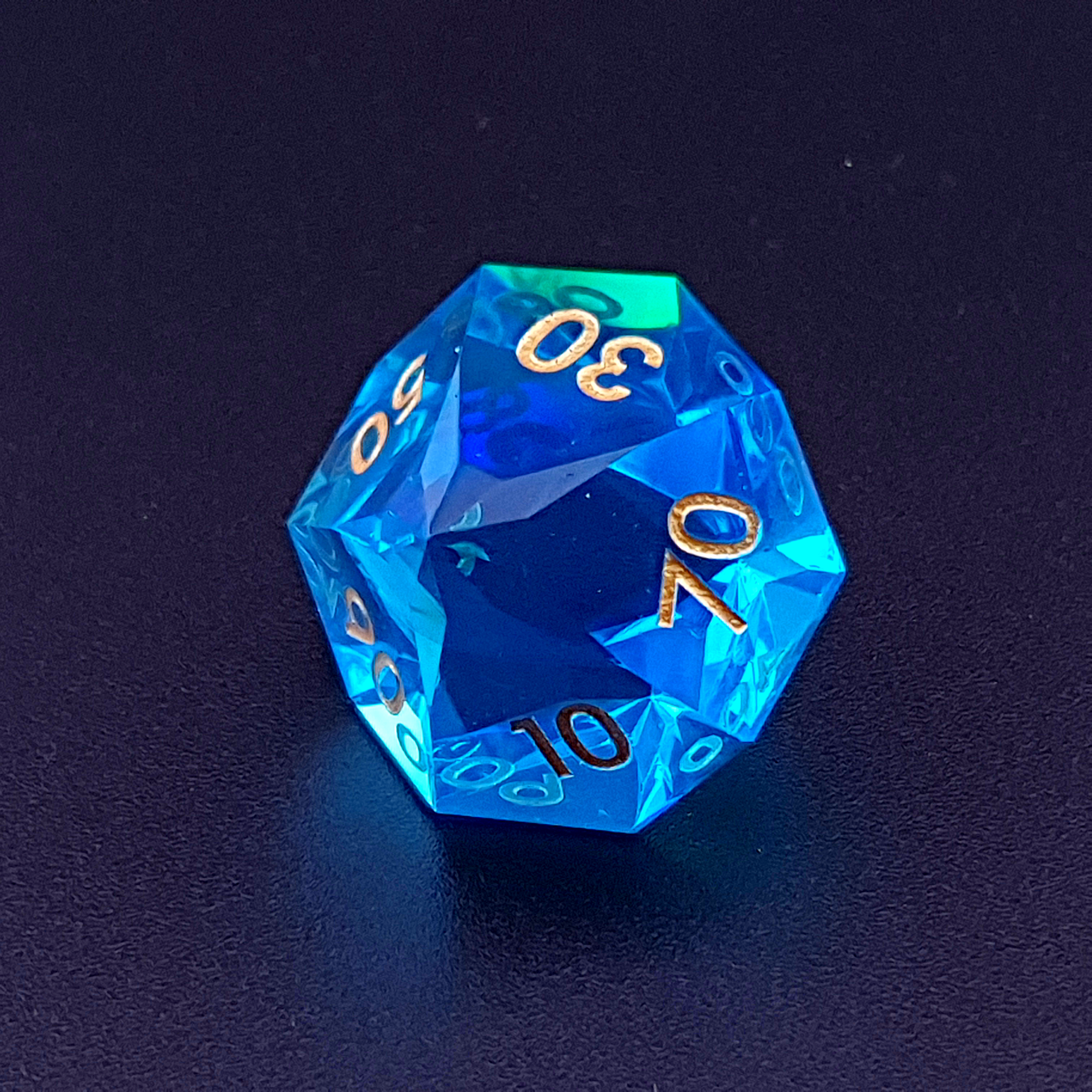 Tabletop Dominion Limited – wholesale Dice – Aether Prism | Diamond Cut Sharp Edge Resin | 7 Piece Dice Set2