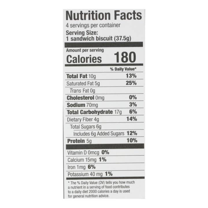 Everyday Supply Co - Wholesale Cookie - Olyra Dark Chocolate Breakfast Biscuit - 6 Pack, 5.3 Oz1