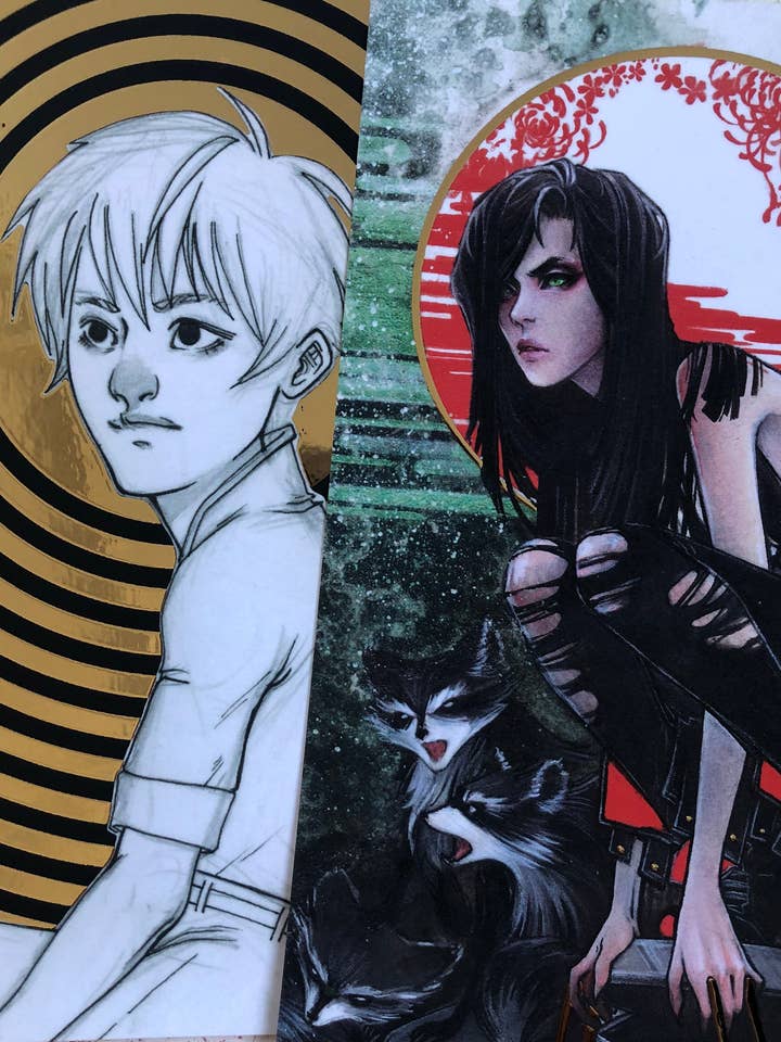 Postcard Set: Hey Trouble/Tian Yuhui for wholesale by Oscen || Nen Chang & Liz Tecca