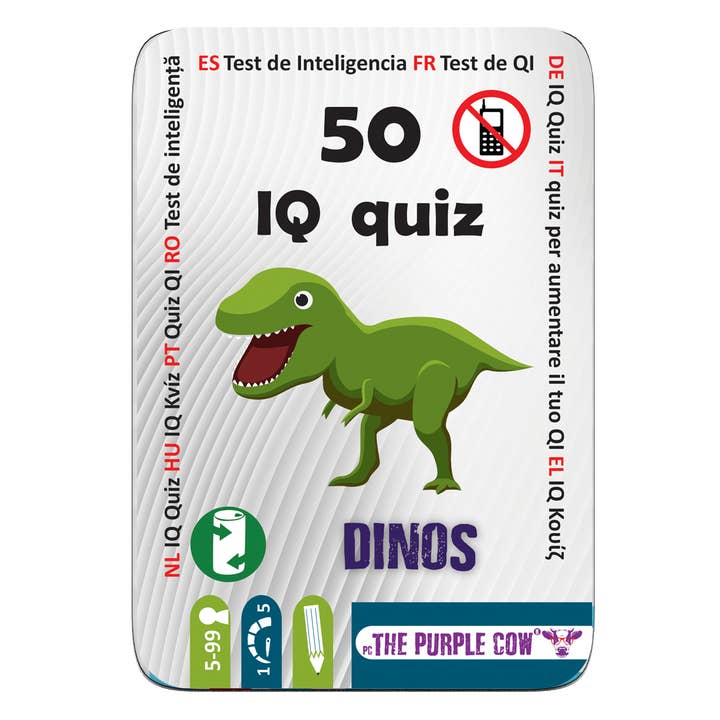 50 - IQ Quiz Dinos for wholesale by The Purple Cow America Inc.