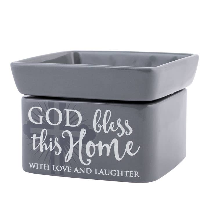 Cottage Garden – wholesale Wax warmer – God Bless This Home 2-in-1 Warmer