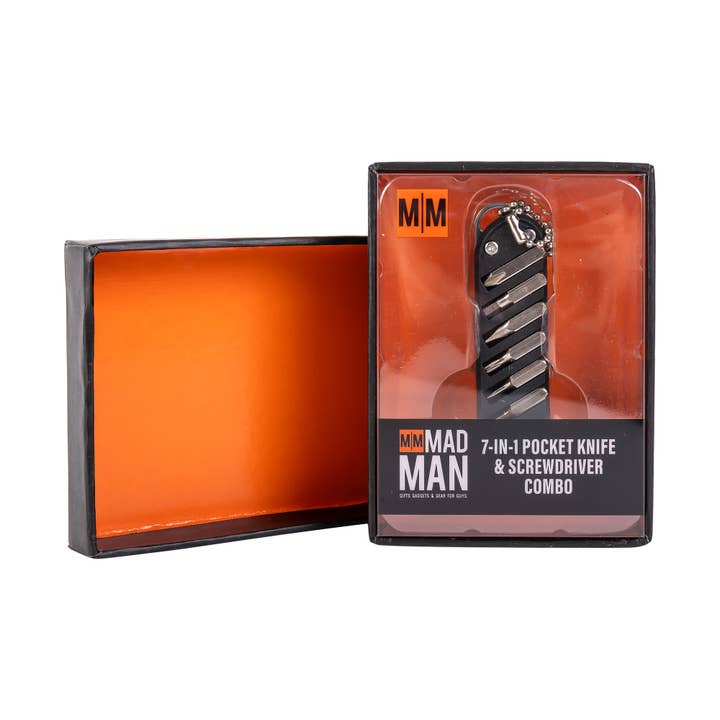 Mad Man - Wholesale Handy Tool - 7-IN-1 Pocket Knife & Screwdriver Combo