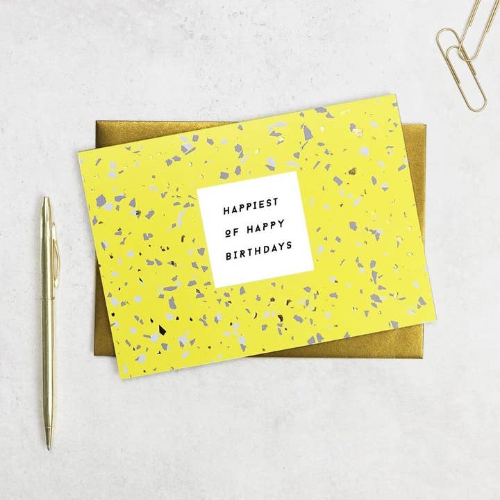 Happiest Of Happy Birthdays Card - Cute Birthday Card for wholesale by Paper Plane