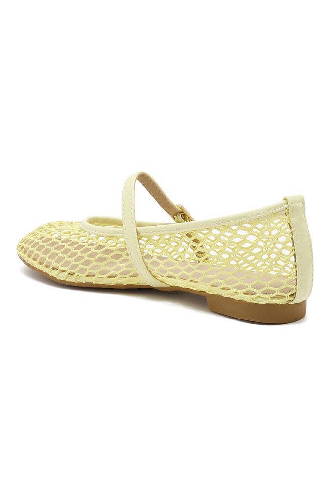 Joia Paris - Wholesale Flats - Women's - Mesh ballerinas with strap CQ-6775