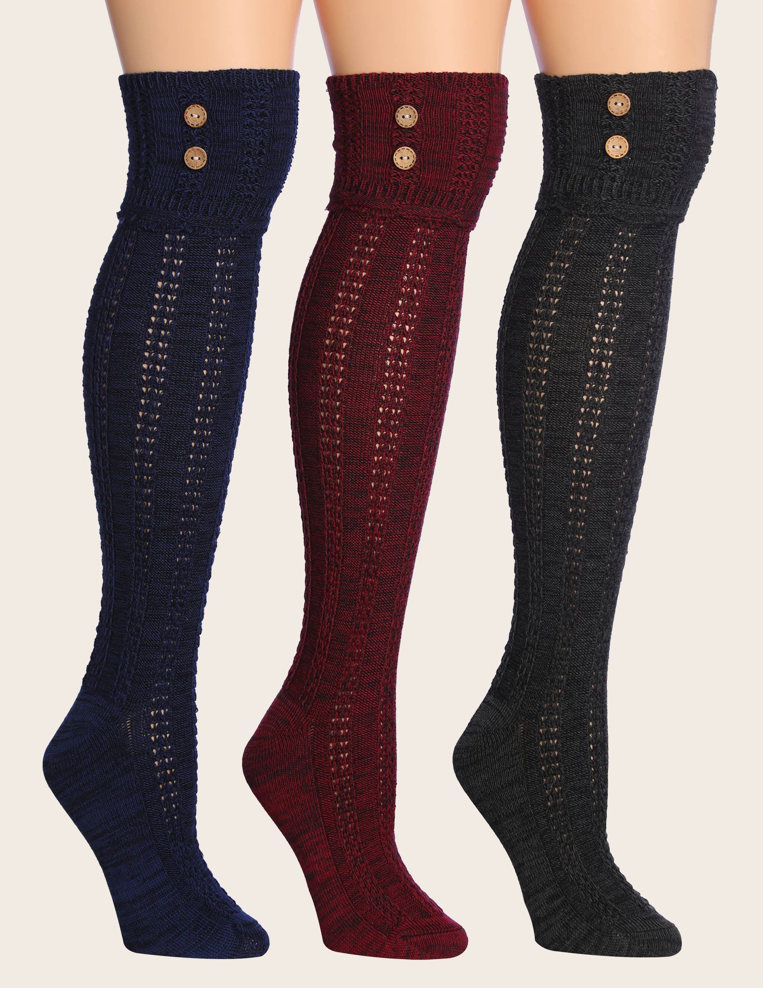 Isadora, Tipi toe, & James Fiallo – Großhandel Socken – Damen – Tipi Toe Damen warme Winter-Kniestocksocken2