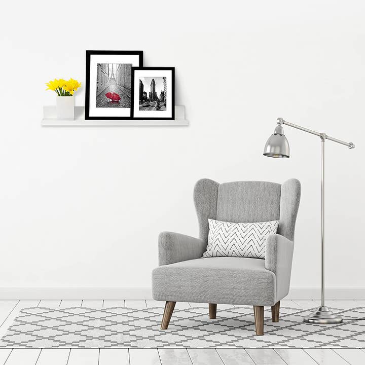 White Americanflat Floating Shelf Wall Display for wholesale on Faire15