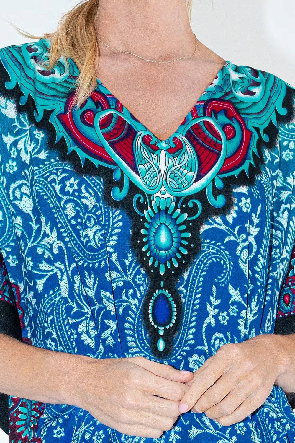 Miss Lavish London - Wholesale Kaftan - Women's - Women Long Kaftan Summer Caftan Dress, 4 Colors S-3XL, 1015