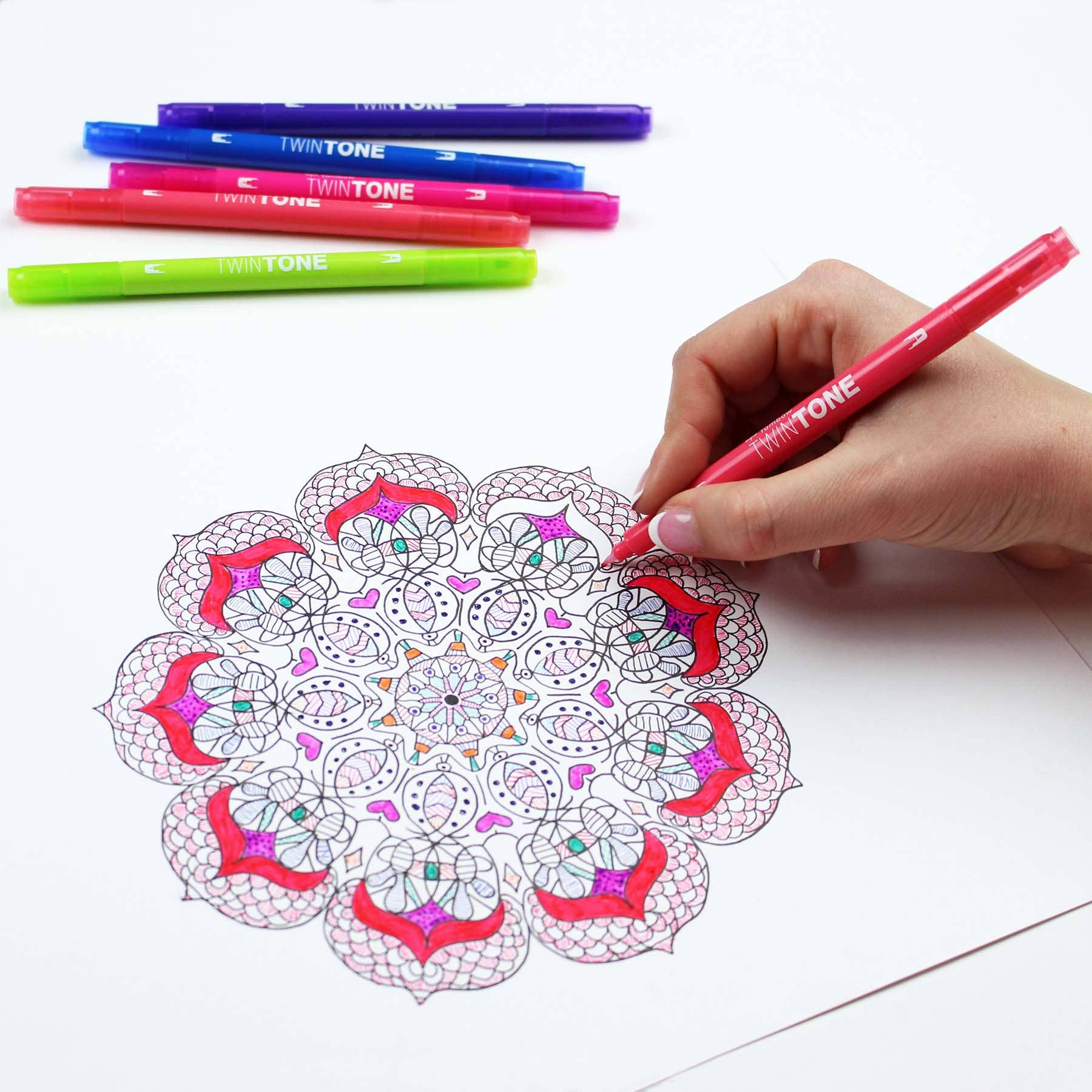 Tombow - Wholesale Marker - TwinTone Marker Set: Bright - 12-Pack9