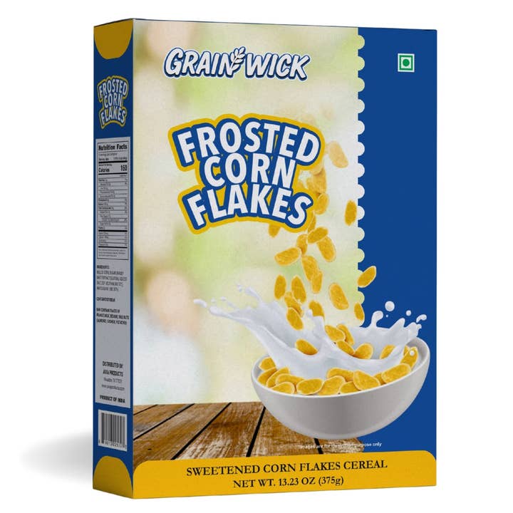 Aiva Products - Wholesale Breakfast Cereal - Aiva Frosted Corn Flakes Cereal – Crunchy Sweetened Breakfast Flakes | Family Snacking | Morning Meals | Protein Cereal | Kids Snacks1