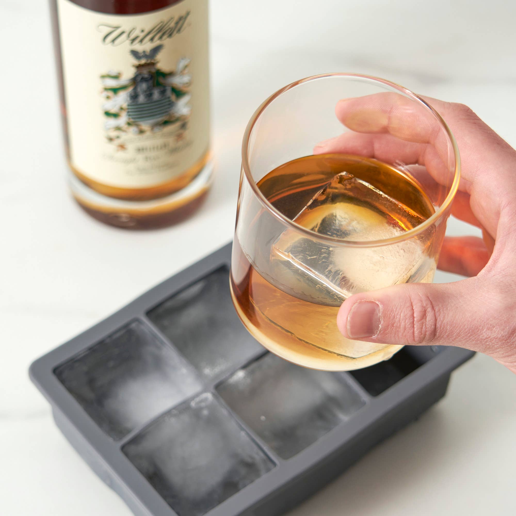Viski - Wholesale Ice Tray/Mold - Glacier 2 inch Whiskey Ice Cube Tray with Lid3