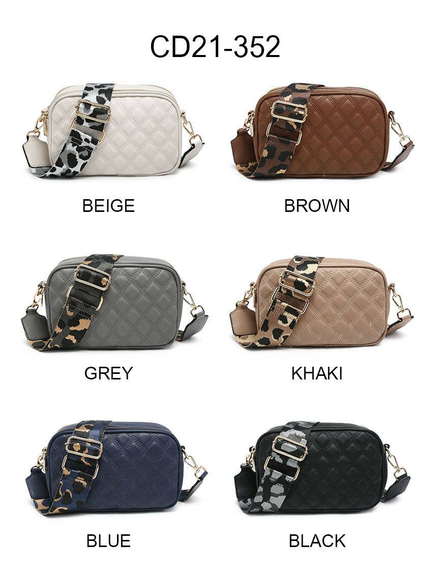 Papaya Fashion Ltd - Wholesale Crossbody bag – Women's - CD21-0352 Cross Body Handbag with double zip top sections10