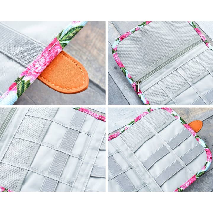 Onyx Outfitters NW - Wholesale Travel Set - Floral Electronics Organizer Travel Bag - Travel Accessories7